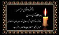 عرض تسلیت به همکار محترم جناب آقای دکترحبیب اله رحیمی